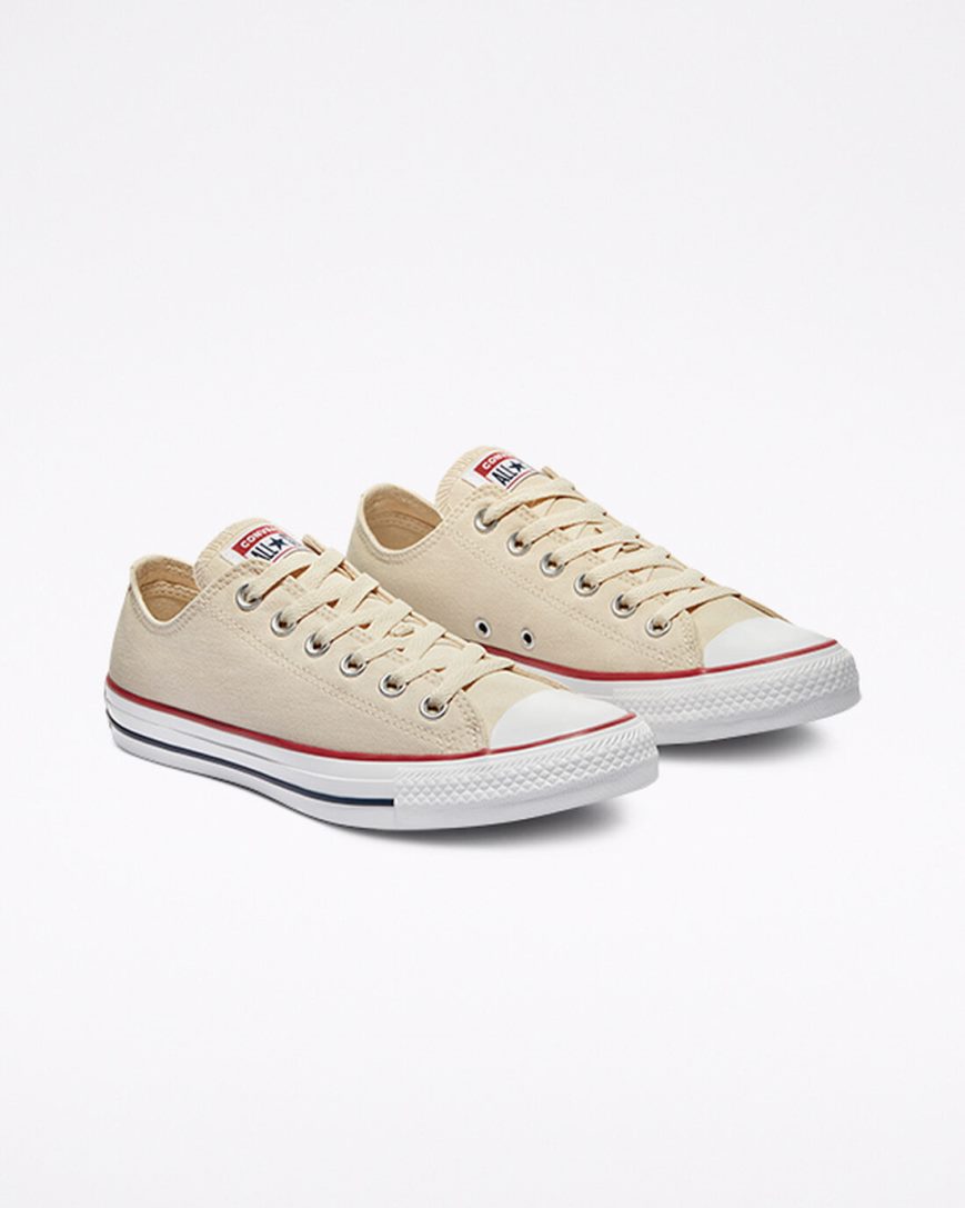 Zapatillas Bajas Converse Chuck Taylor All Star Classic Mujer Beige Blancas | PE 52PWLE